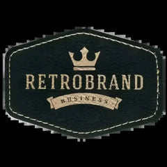 HEX Leatherette Patches Adhesive with Stitching 3 1/2" X 2" - PRINTHOLIX