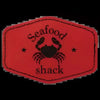 HEX Leatherette Patches Adhesive with Stitching 3 1/2" X 2" - PRINTHOLIX