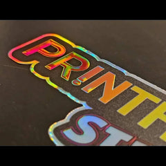 Holographic Die Cut Decals - PRINTHOLIX