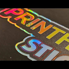 Holographic Die Cut Decals - PRINTHOLIX