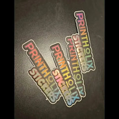 Holographic Die Cut Decals - PRINTHOLIX
