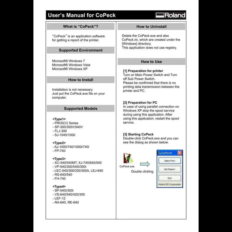 Roland Peck Software Version 6 Instant Download - PRINTHOLIX