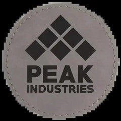 Round Leatherette Patches Adhesive with Stitching 3 1/2" X 2" - PRINTHOLIX